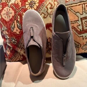 Ecco Women’s Taupe Slip-On Zipper Loafers 
Size 42. Brand new -never worn!